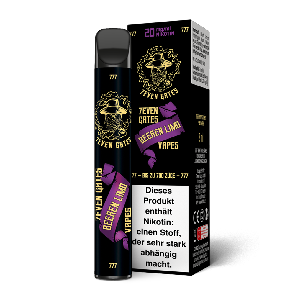 7EVEN GATES Vape Beeren Limo | made in EU